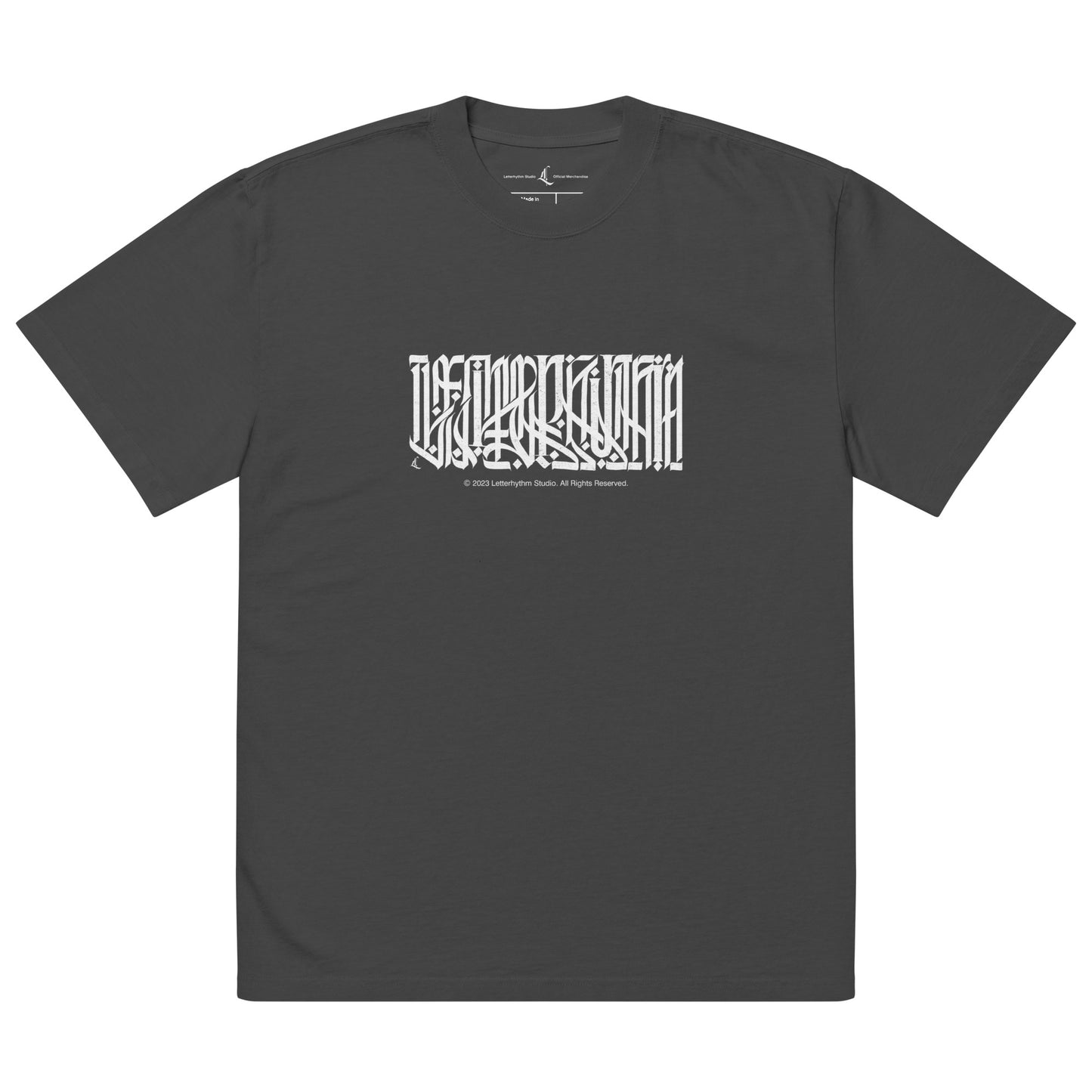 Inscription Oversized Faded T-Shirt