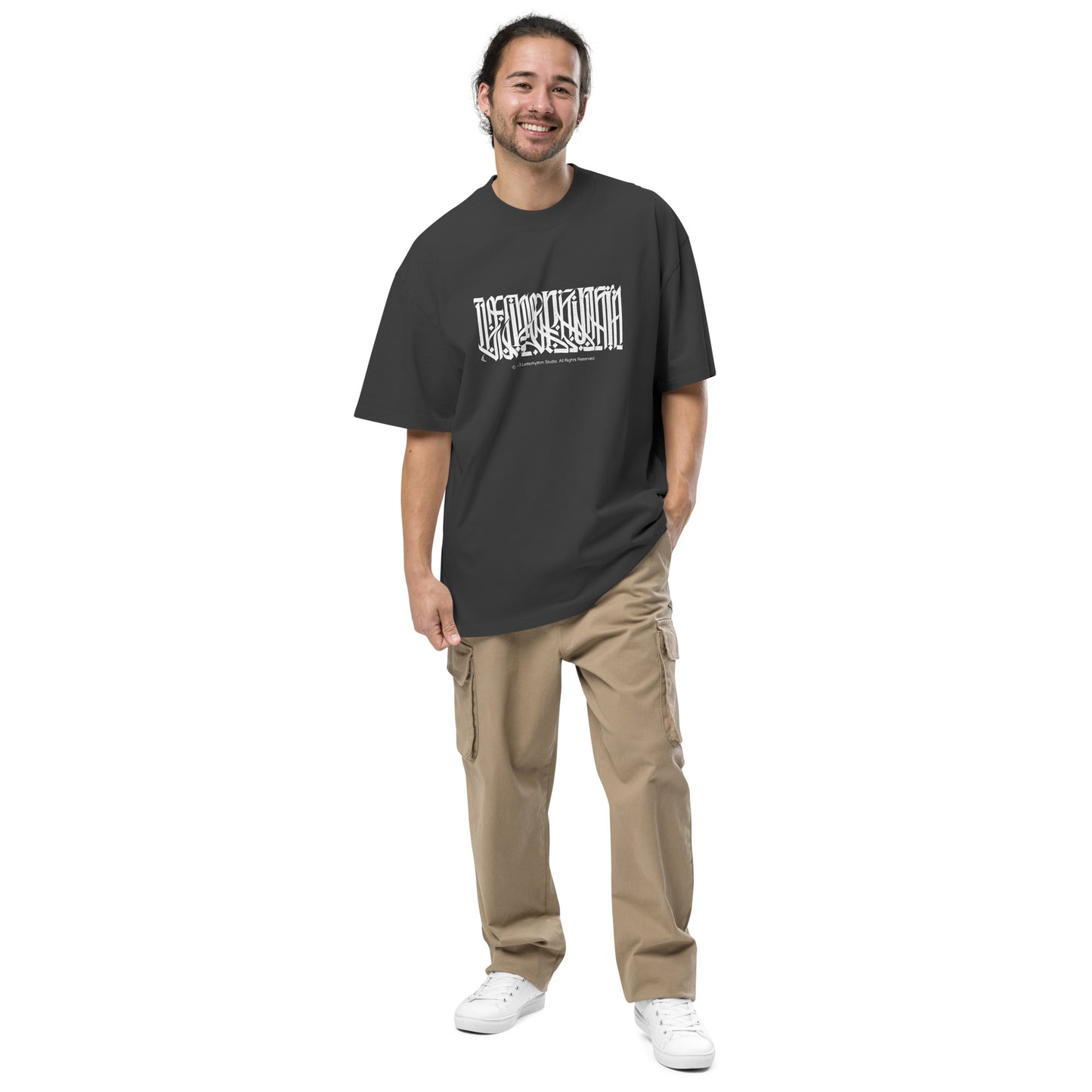 Inscription Oversized Faded T-Shirt