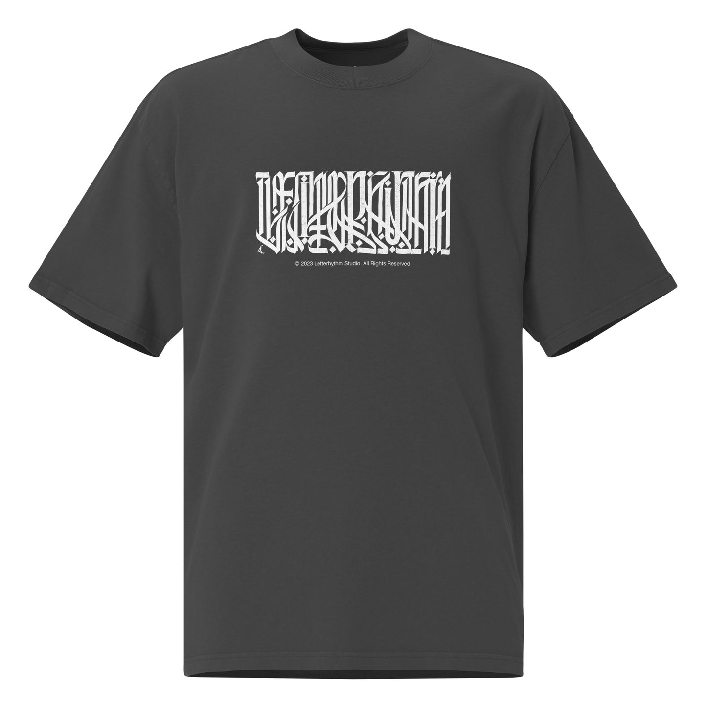 Inscription Oversized Faded T-Shirt