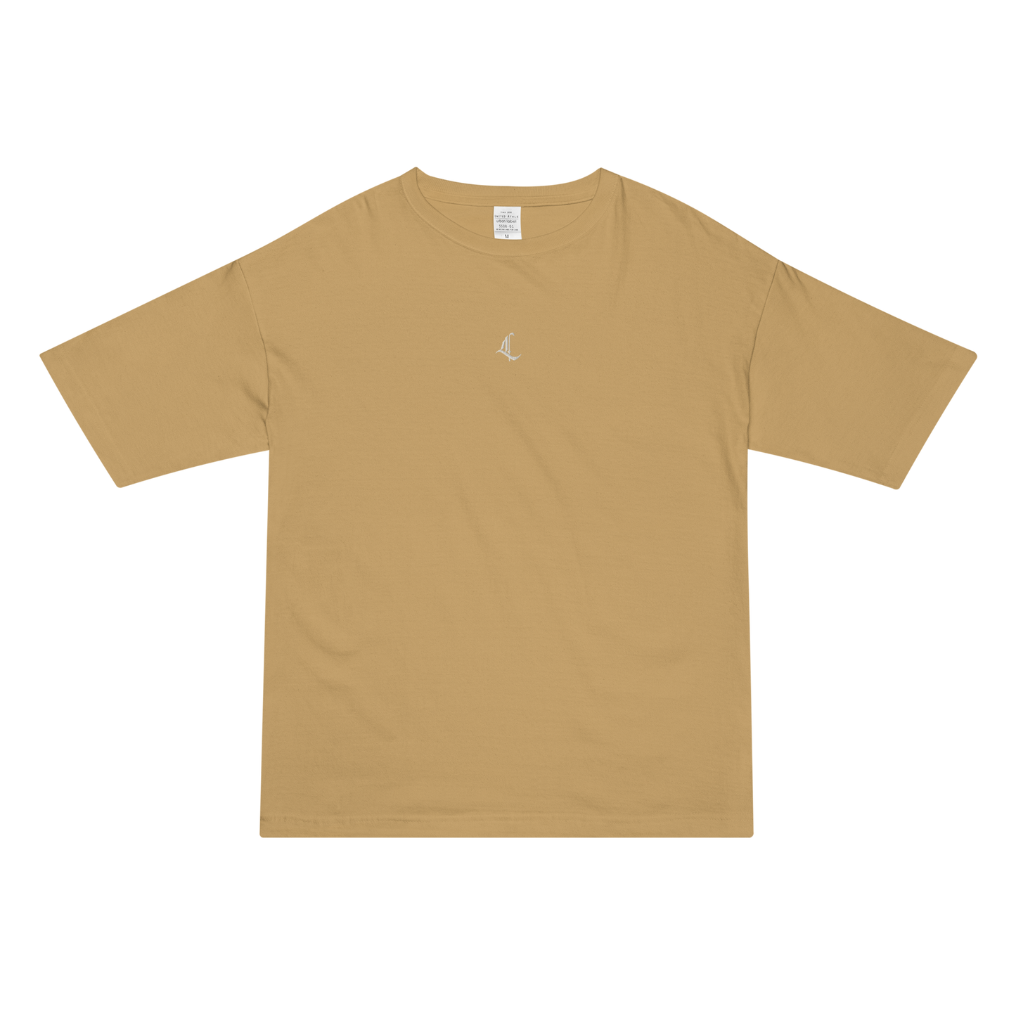 Letterhythm® Signature Unisex Oversized T-shirt (White Logo Embroidery)