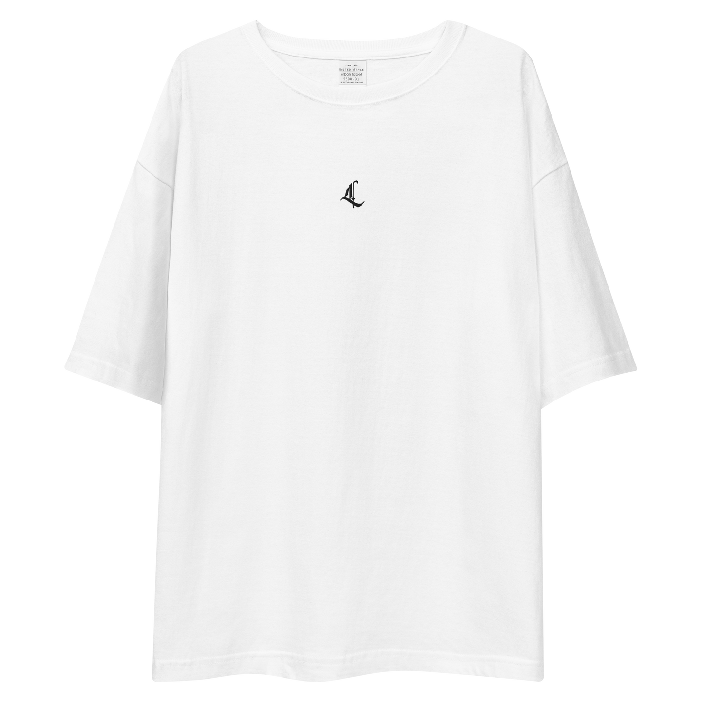 Letterhythm® Signature Unisex Oversized T-Shirt (Blackout Logo Embroidery)
