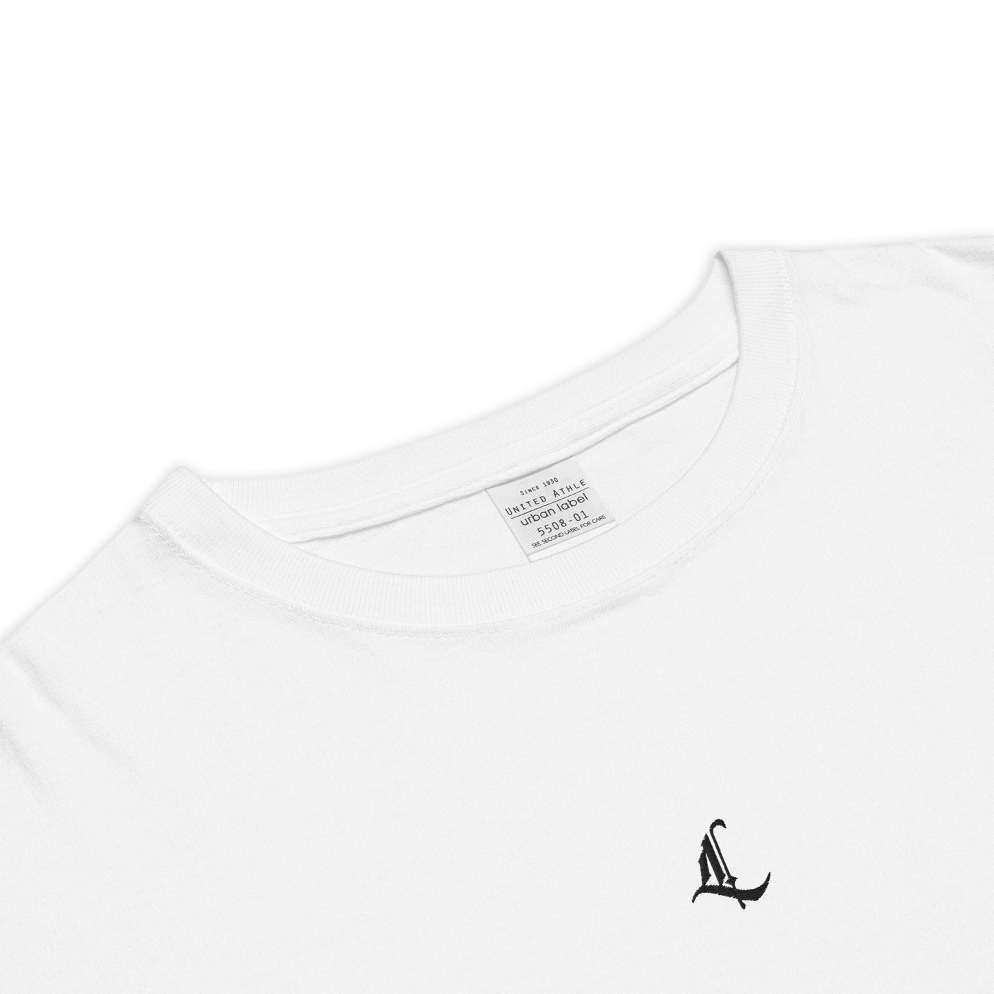 Letterhythm® Signature Unisex Oversized T-Shirt (Blackout Logo Embroidery)