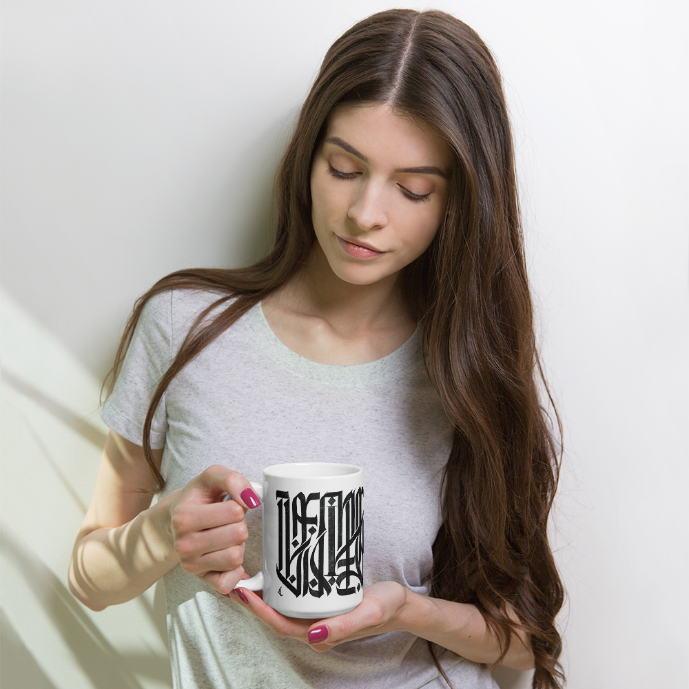 Letterhythm® Inscription Mug (White)