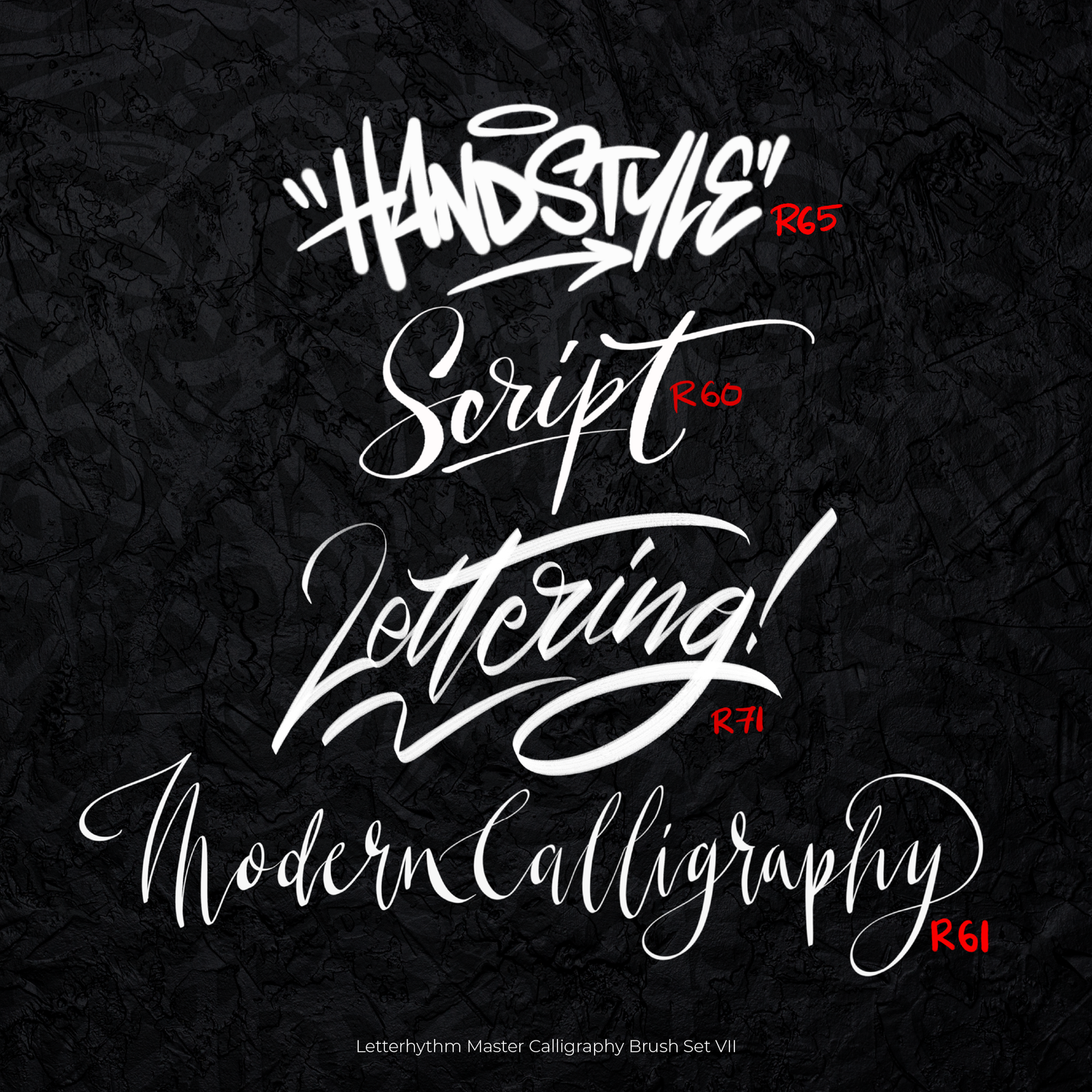 Letterhythm Master Calligraphy Brush Set VII for Procreate