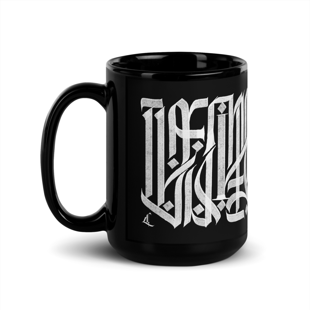 Letterhythm® Inscription Mug  (Black)