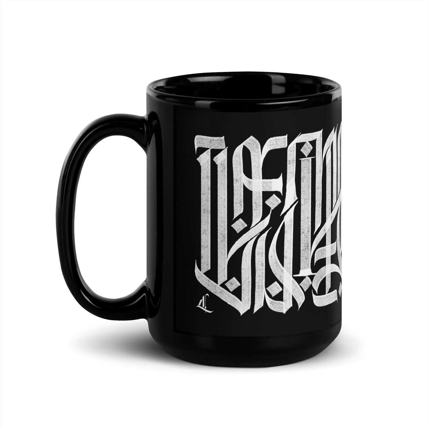 Letterhythm® Inscription Mug  (Black)