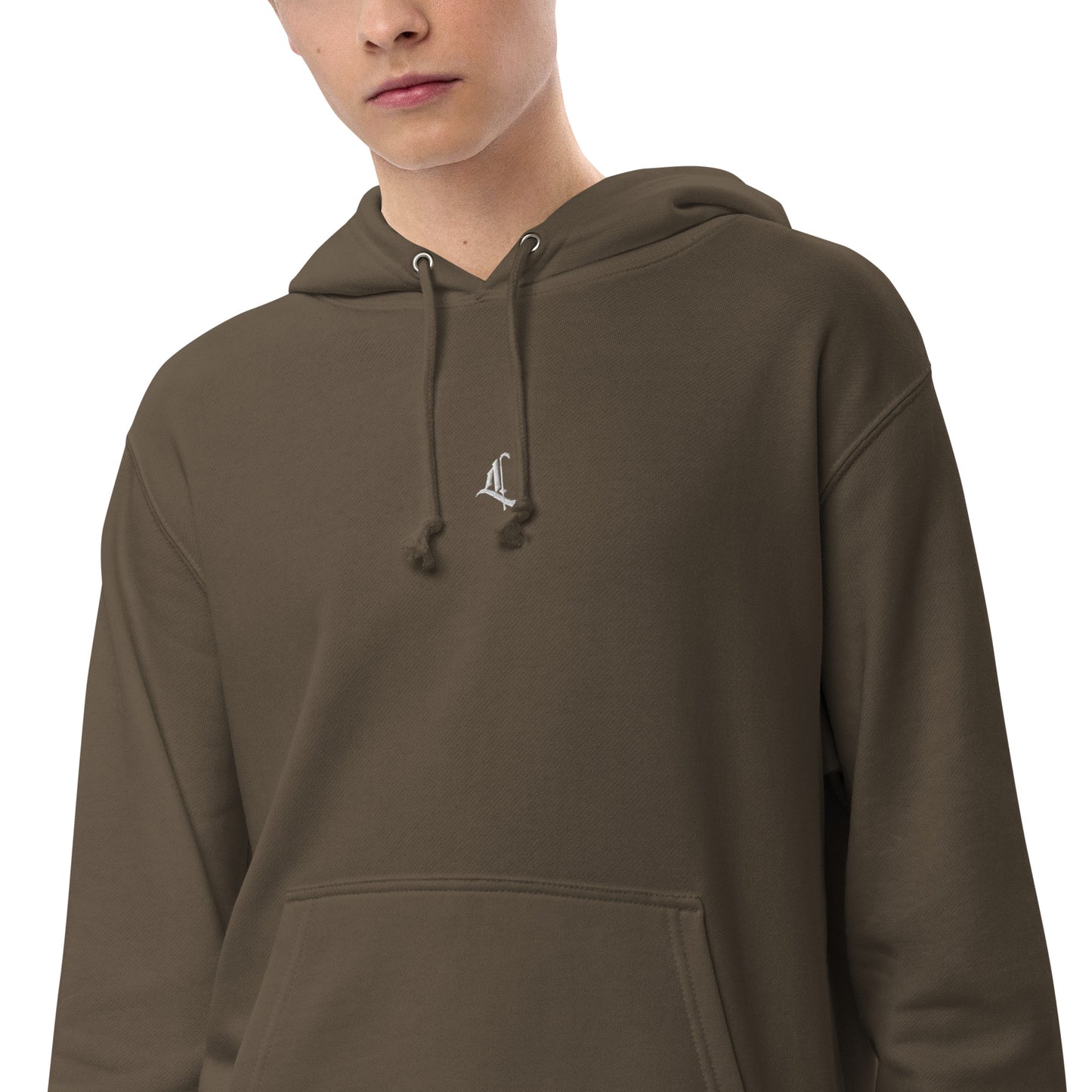 Letterhythm® Signature Unisex French Terry Pullover Hoodie Logo Embroidery