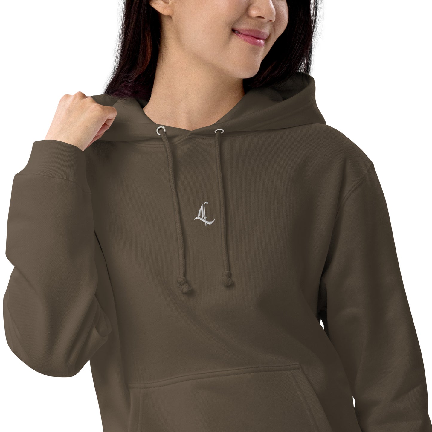 Letterhythm® Signature Unisex French Terry Pullover Hoodie Logo Embroidery