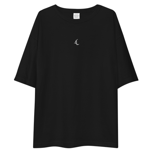 Letterhythm® Signature Unisex Oversized T-shirt (White Logo Embroidery)
