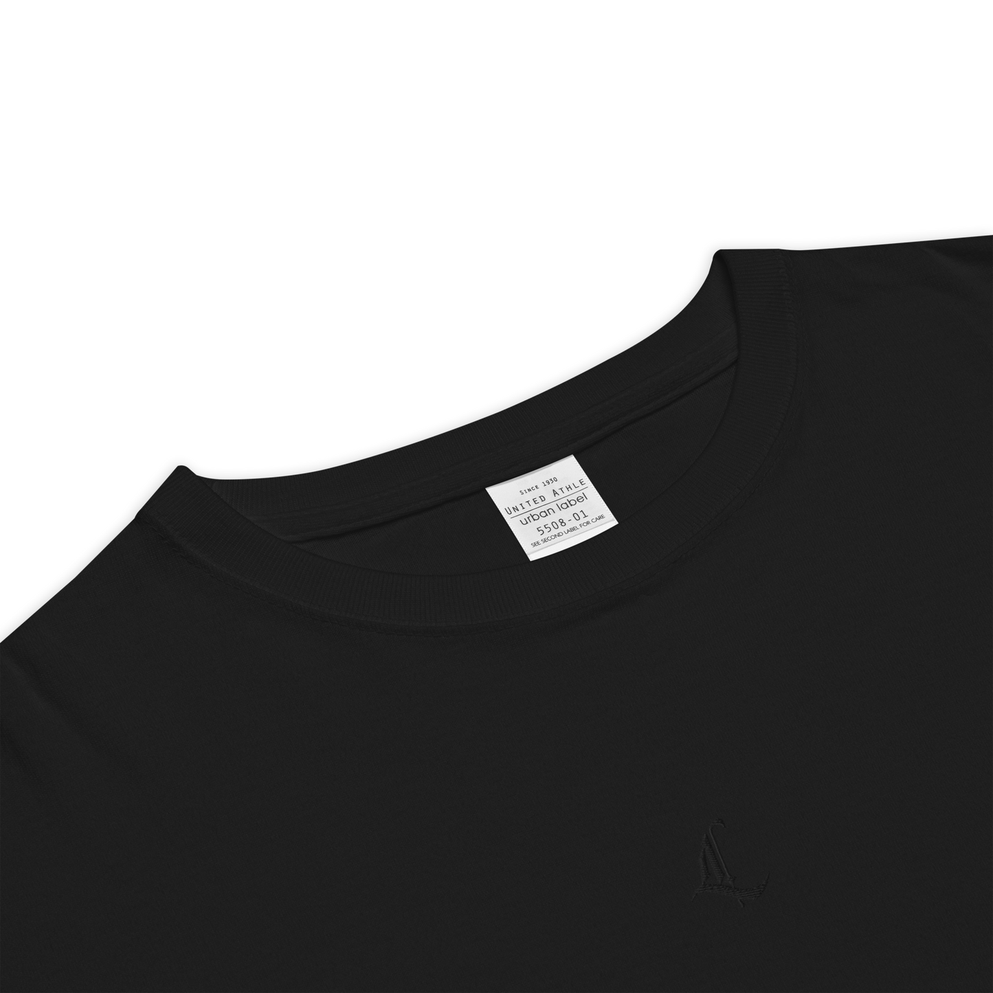 Letterhythm® Signature Unisex Oversized T-Shirt (Blackout Logo Embroidery)