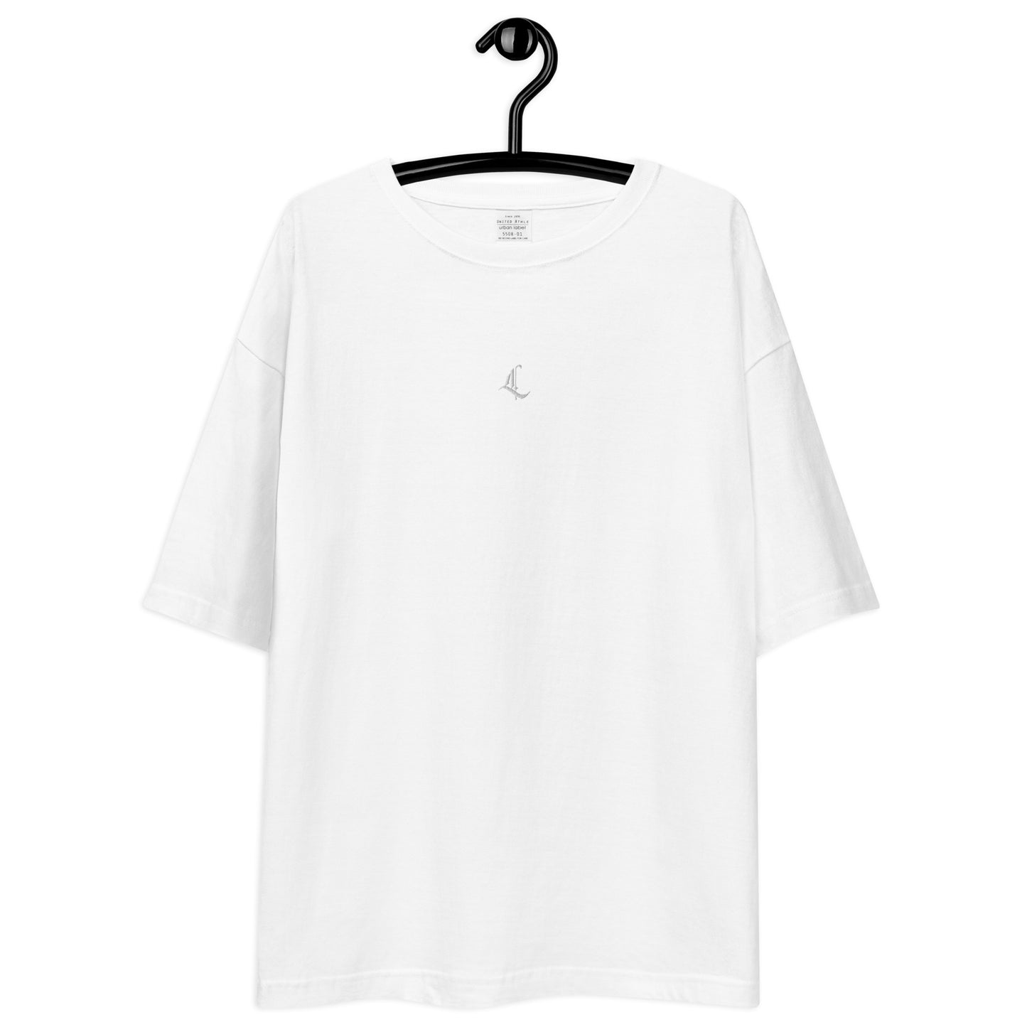 Letterhythm® Signature Unisex Oversized T-shirt (White Logo Embroidery)