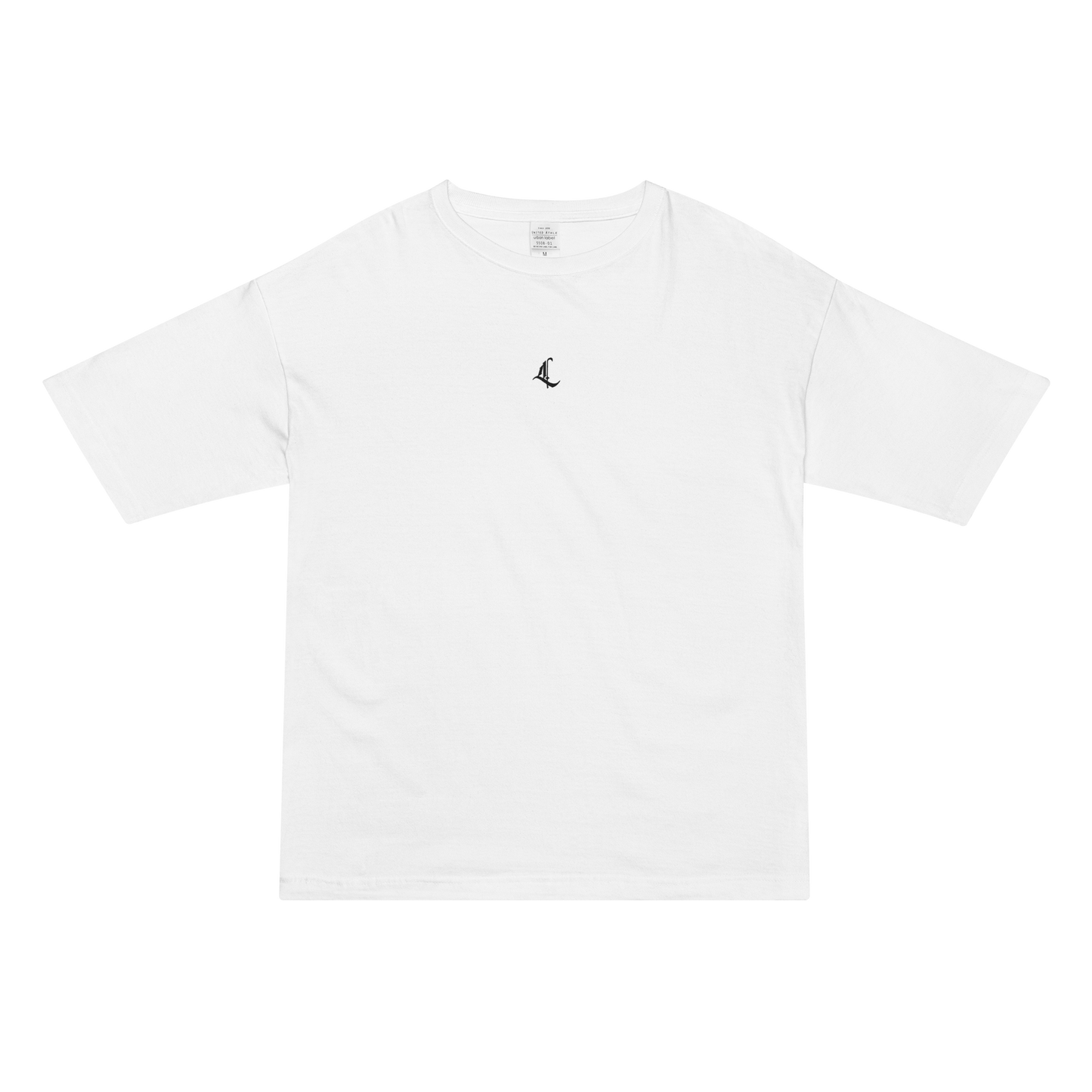 Letterhythm® Signature Unisex Oversized T-Shirt (Blackout Logo Embroidery)
