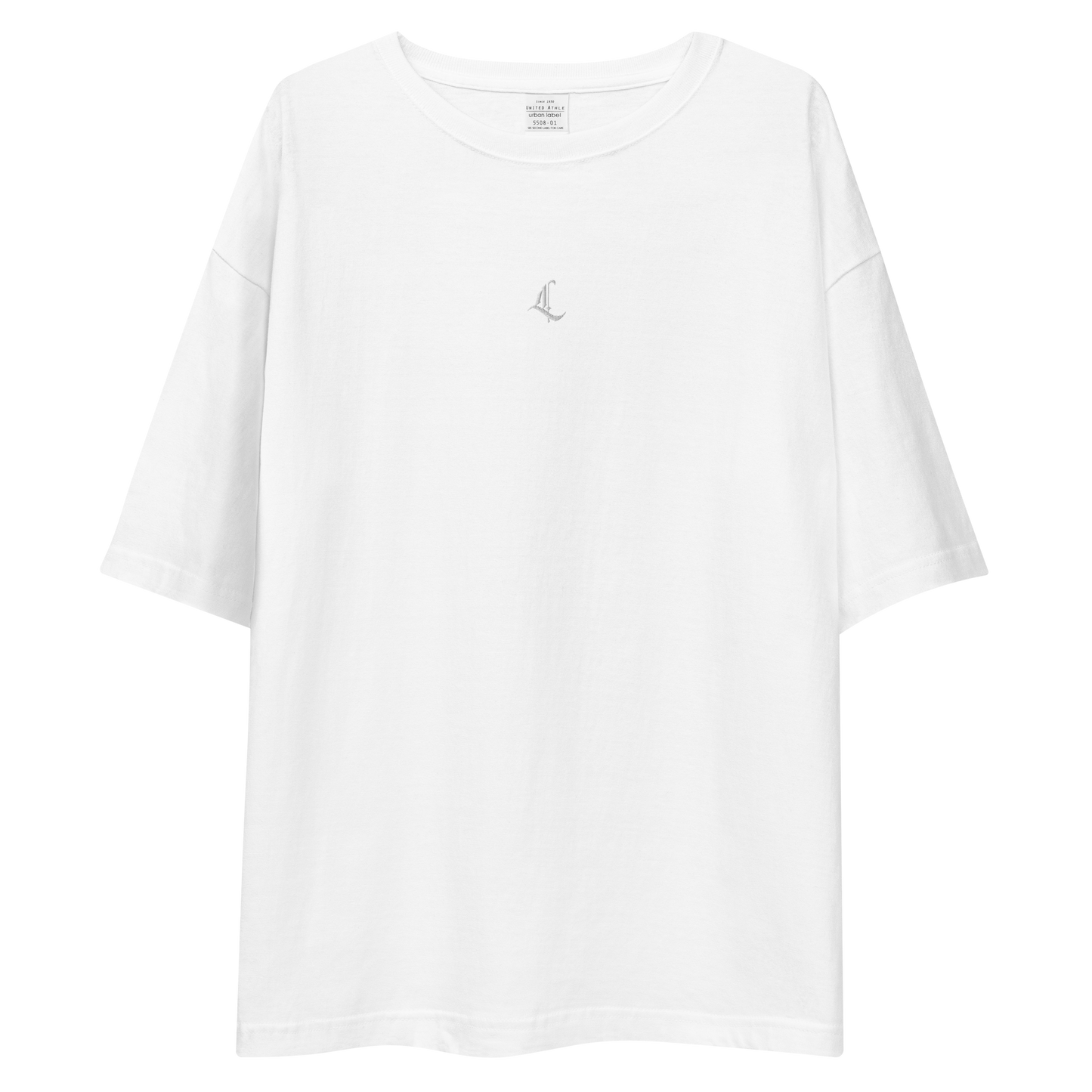 Letterhythm® Signature Unisex Oversized T-shirt (White Logo Embroidery)